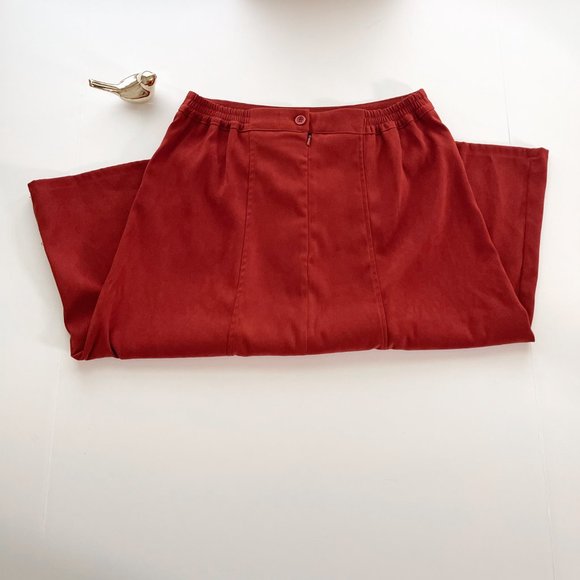 Elements Orange Suede looking skirt. Excellent condition. - Picture 6 of 6